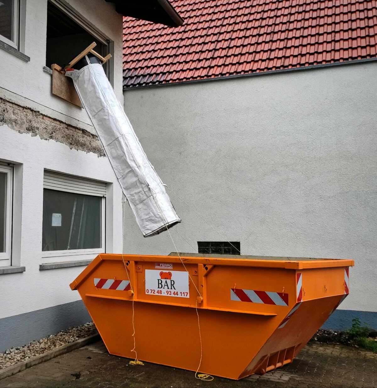 Goulotte à gravats flexible Stortslurf® Ø50 cm