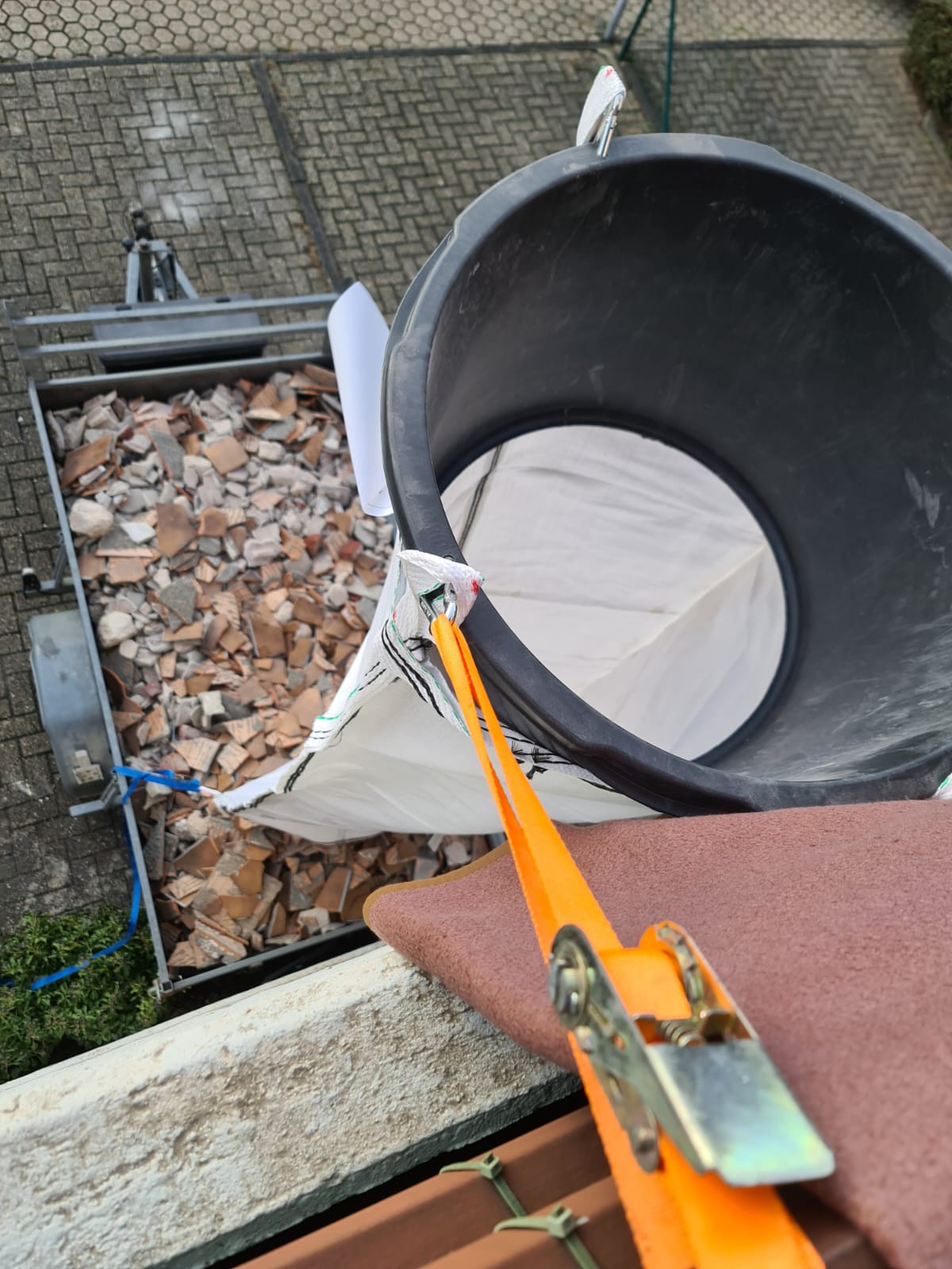 Entonnoir de remplissage Ø50 cm pour goulotte à gravats Stortslurf®