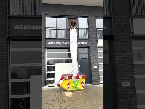 Moins de bruit lors de la démolition, Goulotte à gravats flexible Stortslurf®